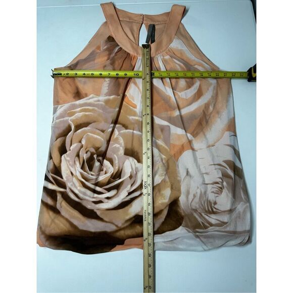 JOY IS CONTAGIOUS BOHEMIAN SLEEVELESS TOP SIZE 1X Floral Print Lined - Picture 5 of 13